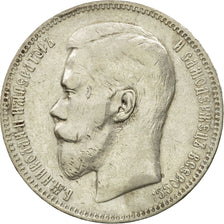 Russia, Nicholas II, Rouble, 1897, Brussels, EF(40-45), Silver, KM:59.1