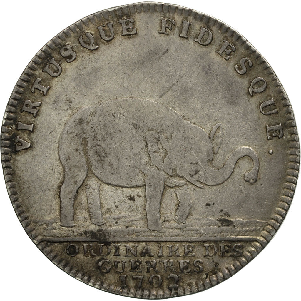 Frankreich, Jeton, Royal, Ordinaire des Guerres, Louis XIV, 1702, SS, Silber