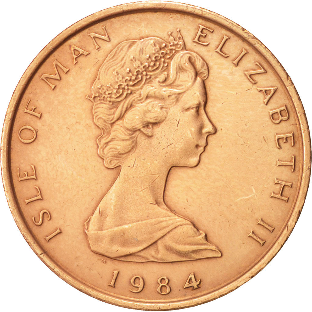 Isola di Man, Elizabeth II, 2 Pence, 1984, SPL-, Bronzo, KM:113