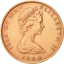 Isola di Man, Elizabeth II, 2 Pence, 1984, SPL-, Bronzo, KM:113