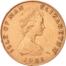 Isle of Man, Elizabeth II, 2 Pence, 1981, KM:60