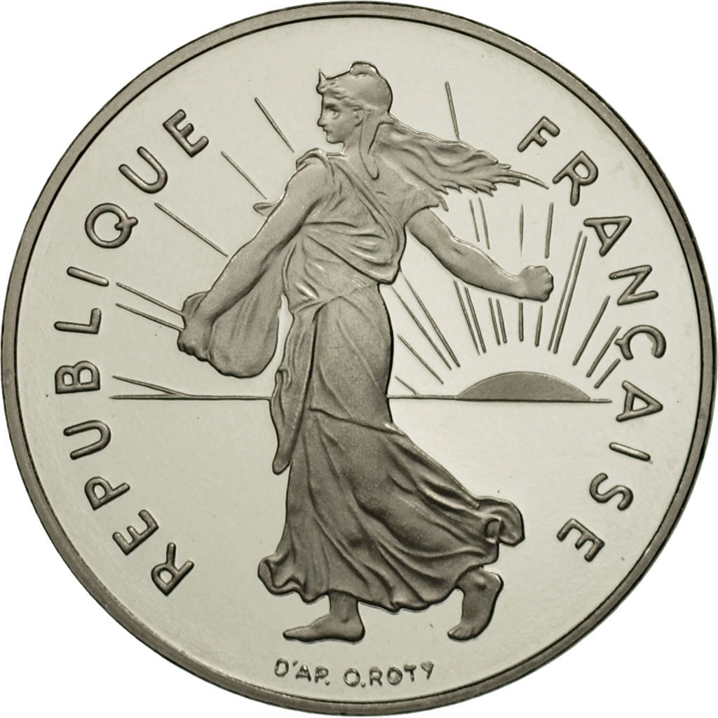 Munten, Frankrijk, Semeuse, Franc, 1999, FDC, Nickel, KM:925.2, Gadoury:474b