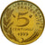 Moneta, Francja, Marianne, 5 Centimes, 1999, Paris, MS(65-70), Aluminium-Brąz