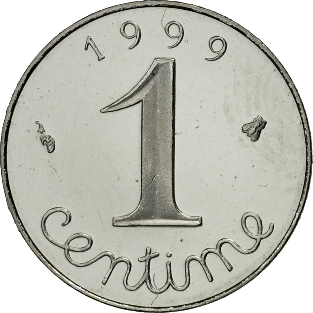 Monnaie, France, Épi, Centime, 1999, Paris, FDC, Stainless Steel, KM:928