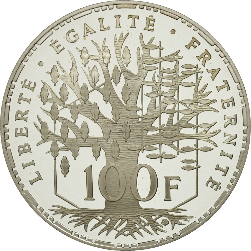 France, Panthéon, 100 Francs, 2001, MS(65-70), Silver, Gadoury:898a