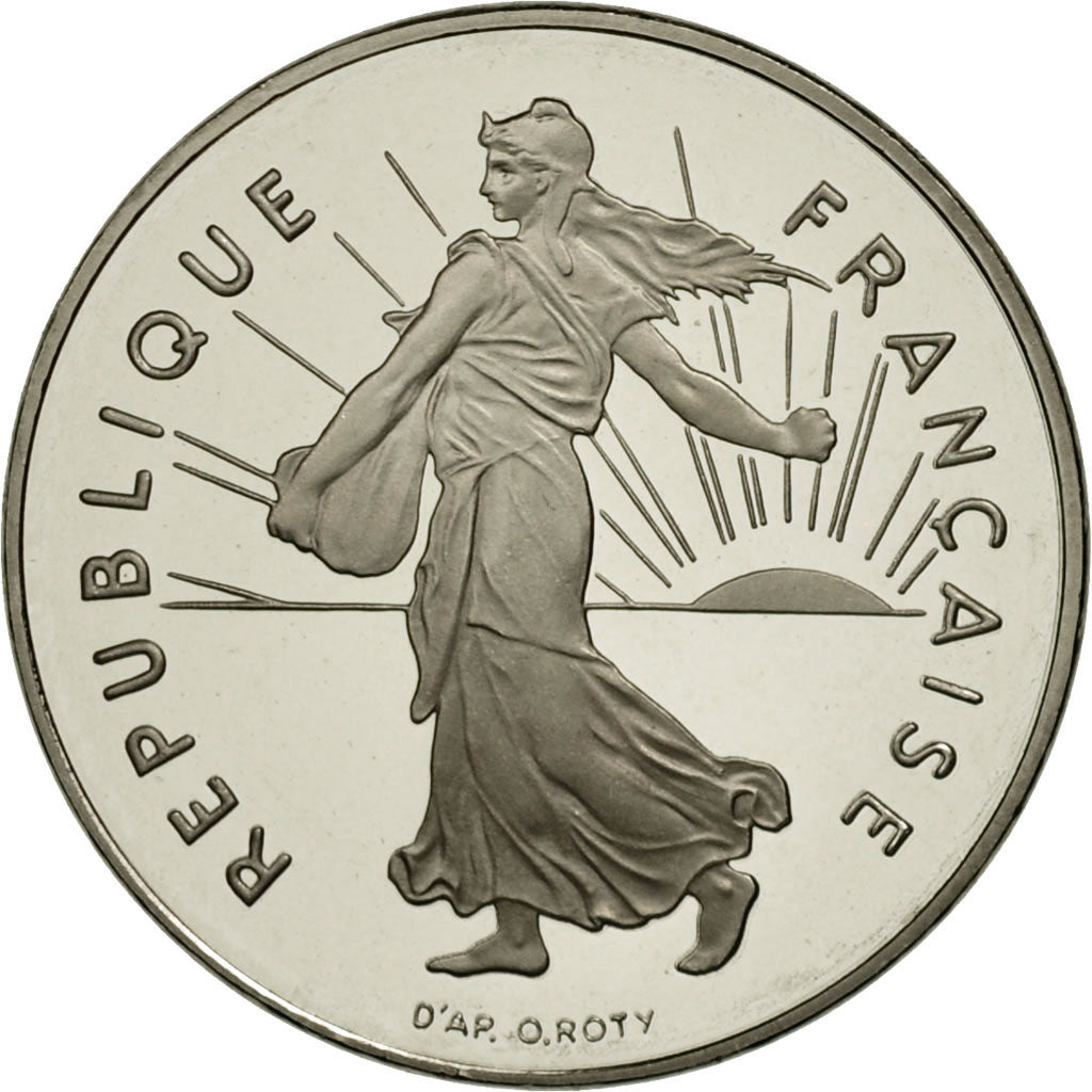 France, Semeuse, Franc, 2001, MS(65-70), Nickel, KM:925.2, Gadoury:474b