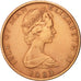 Isola di Man, Elizabeth II, 1/2 Penny, 1983, BB+, Bronzo, KM:58