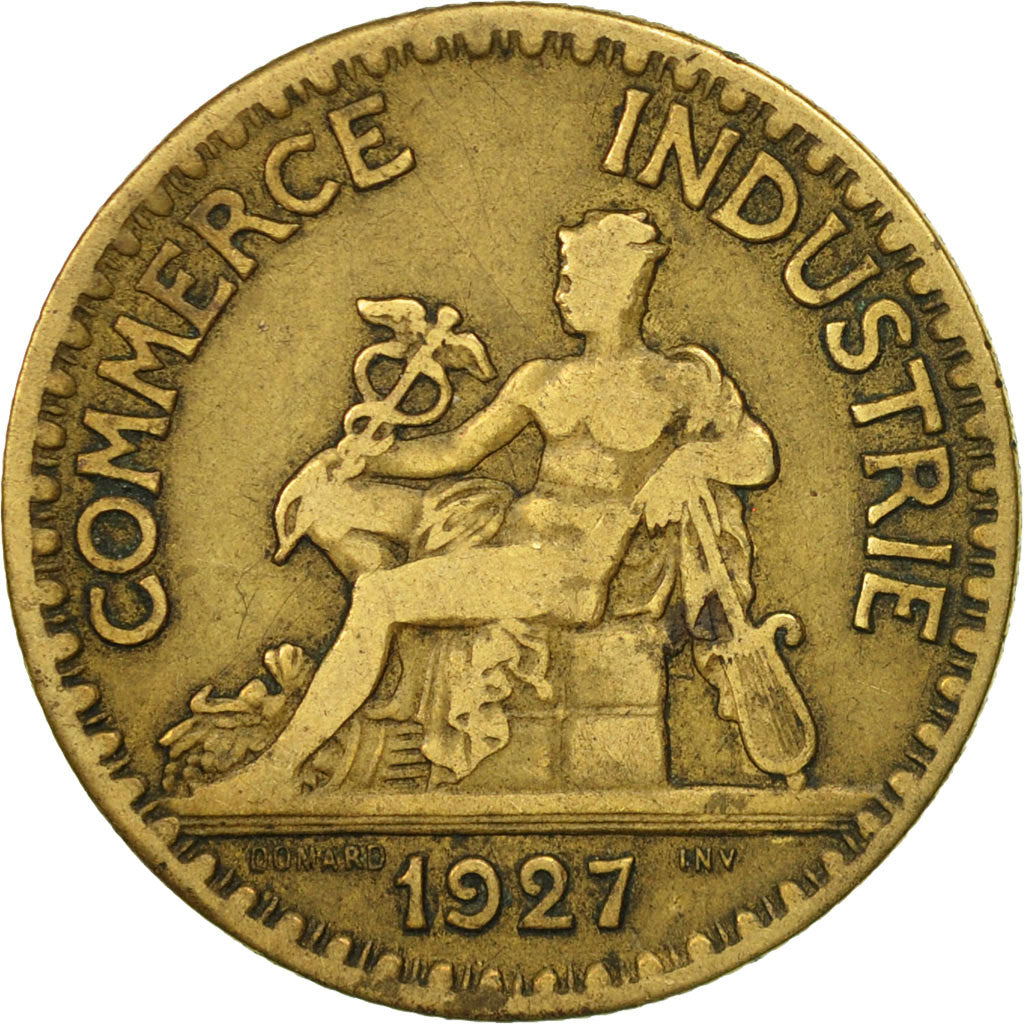 France, Chambre de commerce, 2 Francs, 1927, Paris, VF(20-25), KM 877
