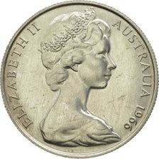 Australia, Elizabeth II, 50 Cents, 1966, EF(40-45), Silver, KM:67