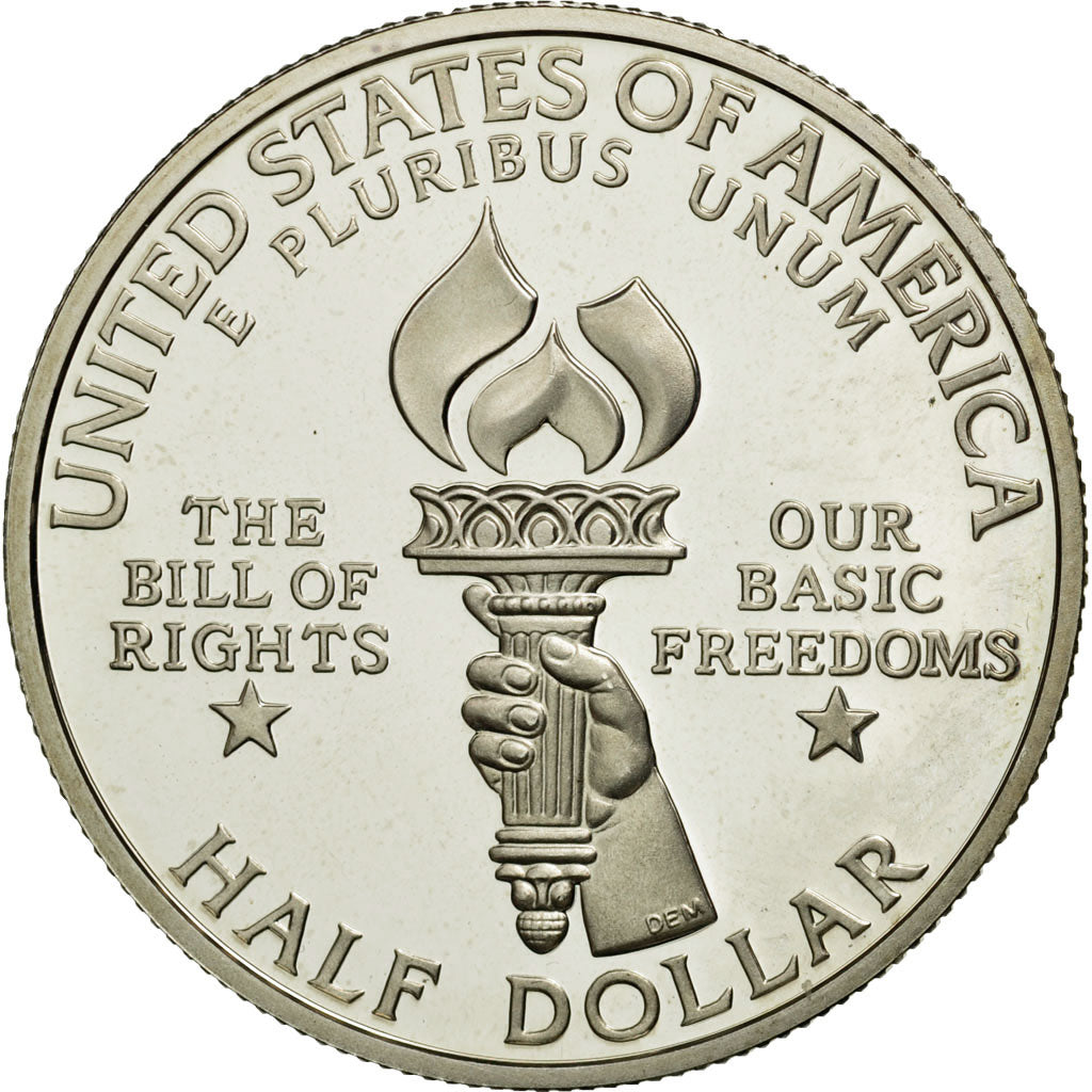 United States, Half Dollar, 1993, San Francisco, MS(65-70), Silver, KM 240