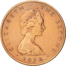 Isola di Man, Elizabeth II, 1/2 Penny, 1976, BB+, Bronzo, KM:32