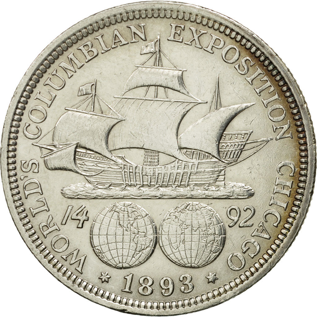 United States, Half Dollar, 1893, Philadelphia, EF(40-45), Silver, KM 117