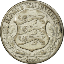 Estonia, 2 Krooni, 1930, SS, Silber, KM:20