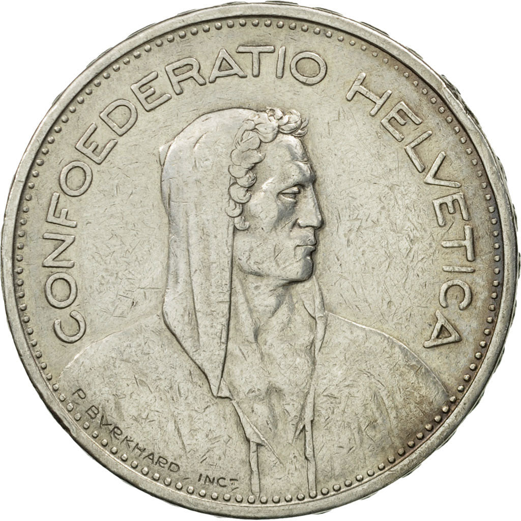 Switzerland, 5 Francs, 1932, Bern, EF(40-45), Silver, KM:40