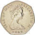 Isola di Man, Elizabeth II, 20 Pence, 1982, SPL, Rame-nichel, KM:90