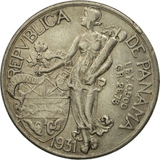 Panama, Balboa, 1931, EF(40-45), Silver, KM:13