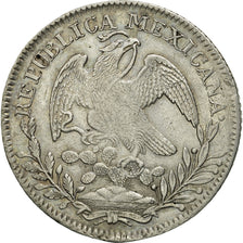 Mexico, 8 Réales, 1838, Zacatecas, EF(40-45), Silver, KM:377.13