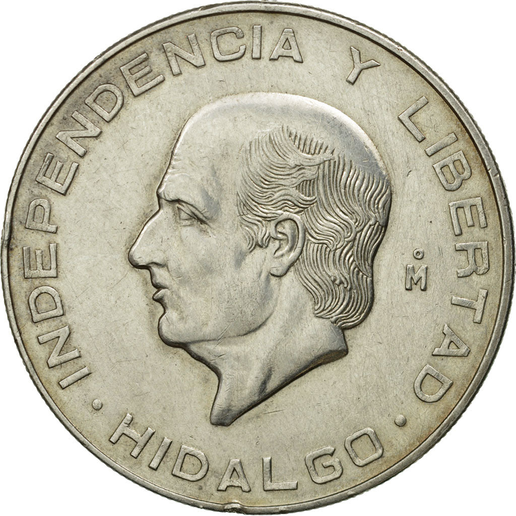 Mexico, 10 Pesos, Mexico City, Silver, KM:474