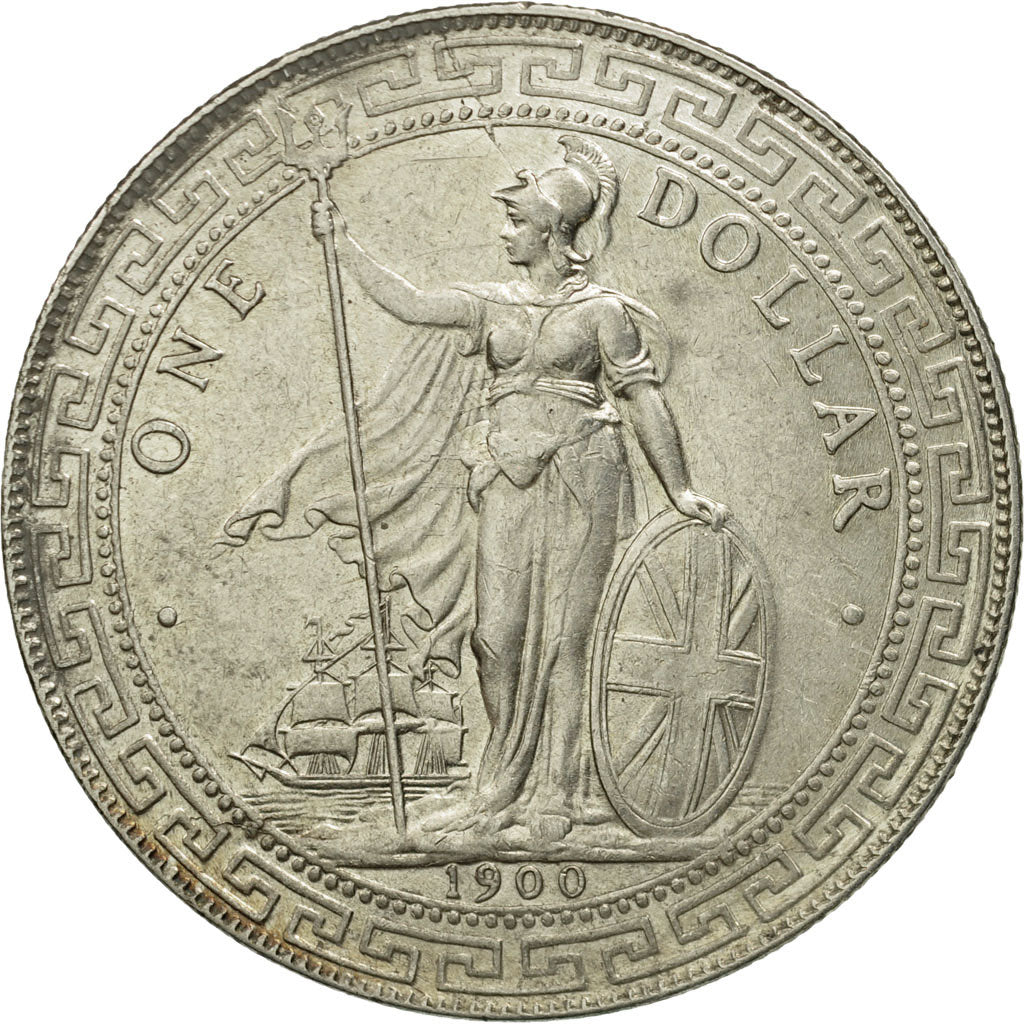 Great Britain, (no  Ruler Name), Dollar, 1900, AU(50-53), Silver, KM:T5