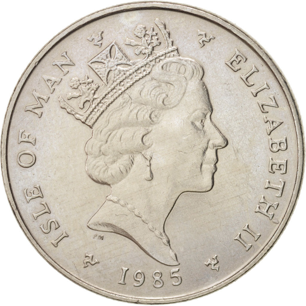 Isle of Man, Elizabeth II, 5 Pence, 1985, KM:145