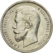 Russia, Nicholas II, 50 Kopeks, 1913, St. Petersburg, EF(40-45), Silver, KM:58.2
