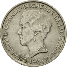 Luxembourg, Charlotte, 5 Francs, 1949, AU(50-53), Copper-nickel, KM:50