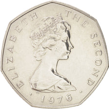 Isle of Man, Elizabeth II, 50 Pence, 1976, KM:39