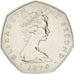 Isle of Man, Elizabeth II, 50 Pence, 1976, KM:39