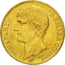 Francia, Napoléon I, 40 Francs, 1803, Paris, MBC+, Oro, KM:652, Gadoury:1080