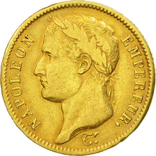 France, Napoléon I, 40 Francs, 1811, Paris, VF(30-35), Gold, KM:696.1