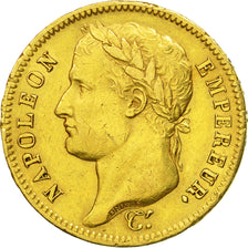 Coin, France, Napoléon I, 40 Francs, 1812, Paris, AU(50-53), Gold, KM:696.1