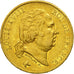 France, Louis XVIII, 40 Francs, 1816, Lille, EF(40-45), Gold, KM 713.6