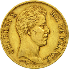 France, Charles X, 40 Francs, 1830, Paris, EF(40-45), Gold, KM:721.1