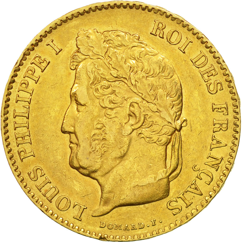 Coin, France, Louis-Philippe, 40 Francs, 1831, Paris, AU(50-53), Gold, KM:747.1
