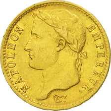 France, Napoléon I, 20 Francs, 1809, Paris, EF(40-45), Gold, KM:695.1