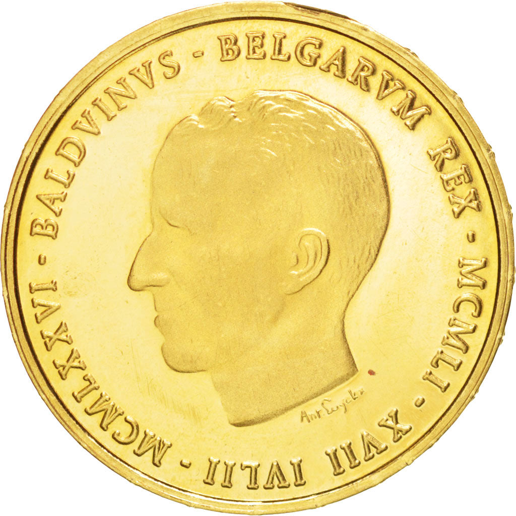 Belgium, Baudouin, Gold Medal, 1976