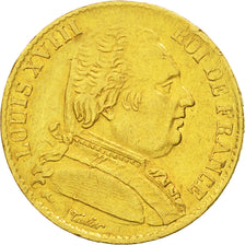 Münze, Frankreich, Louis XVIII, Louis XVIII, 20 Francs, 1814, Lille, SS, Gold