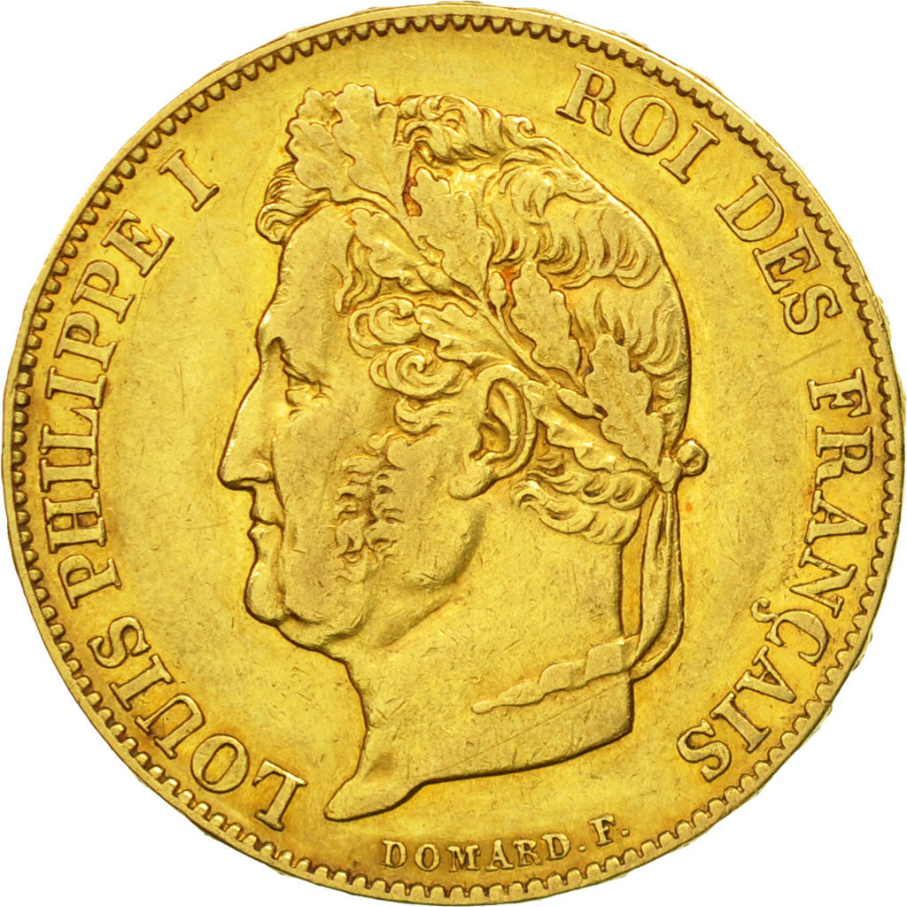 Frankreich, Louis-Philippe, 20 Francs, 1848, Paris, SS+, Gold, KM:750.1