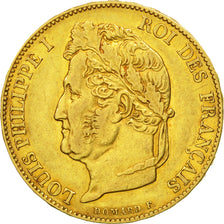 Frankreich, Louis-Philippe, 20 Francs, 1848, Paris, SS+, Gold, KM:750.1