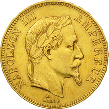 Coin, France, Napoleon III, Napoléon III, 100 Francs, 1866, Paris, EF(40-45)