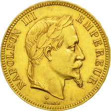 France, Napoléon III, 100 Francs, 1868, Strasbourg, TTB+, Or, Gadoury 1136