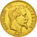 Francia, Napoleon III, 100 Francs, 1868, Strasbourg, MBC+, Oro, KM 802.2