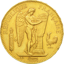 Moneta, Francia, Génie, 100 Francs, 1886, Paris, BB+, Oro, KM:832, Gadoury:1137