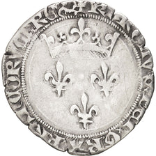 Frankreich, Charles VII, Gros du Roi, 26/05/1447, Lyon, Silber, Duplessy 518