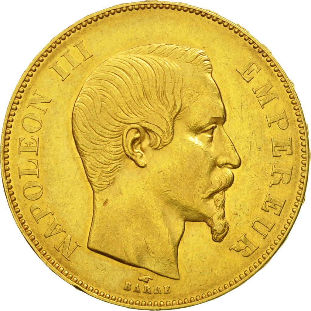 France, Napoleon III, 50 Francs, 1856, Paris, EF(40-45), Gold, KM 785.1