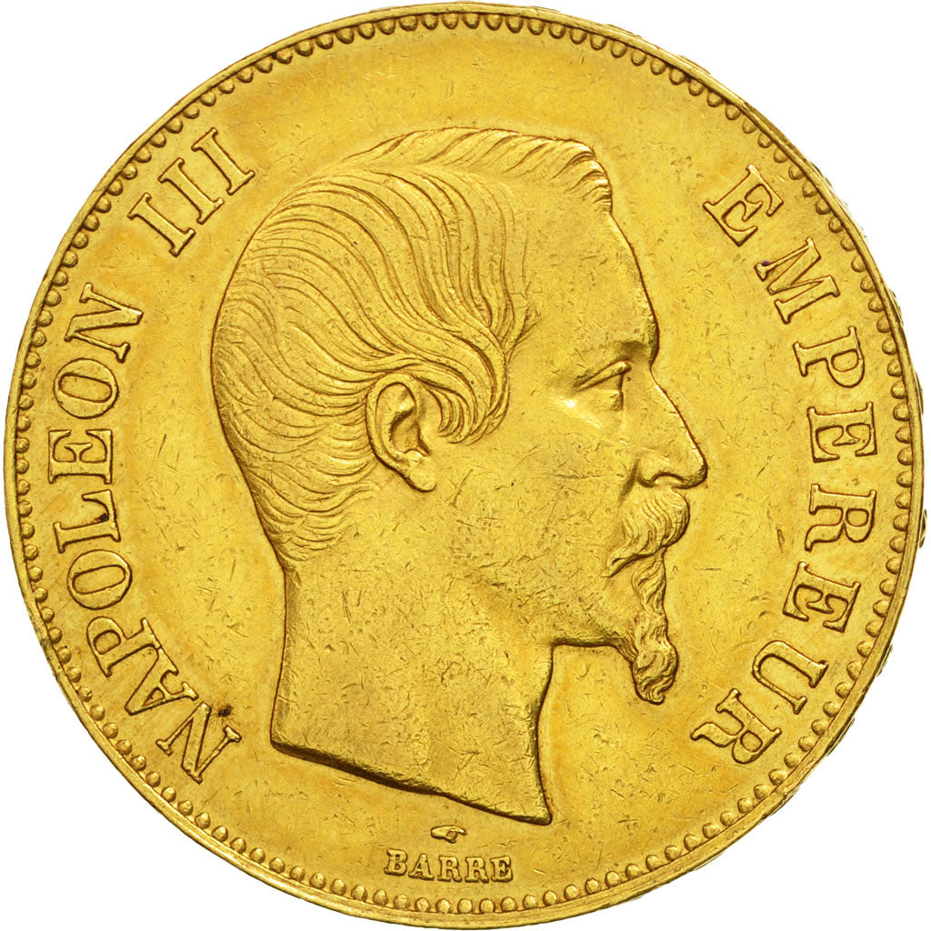 Coin, France, Napoleon III, Napoléon III, 100 Francs, 1857, Paris, EF(40-45)