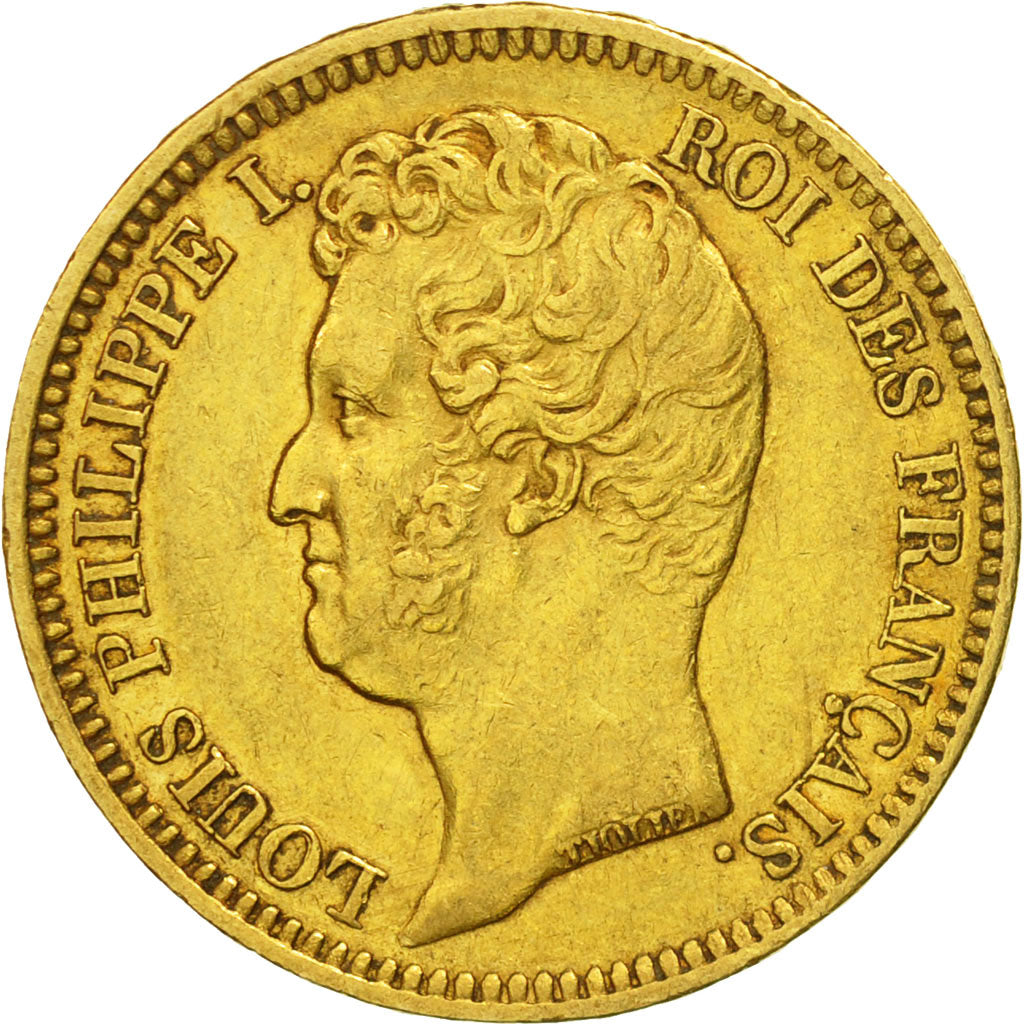France, Louis-Philippe, 20 Francs, 1831, Paris, EF(40-45), Gold, KM:746.1