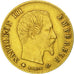 France, Napoleon III, 5 Francs, 1860, Strasbourg, EF(40-45), KM 787.2