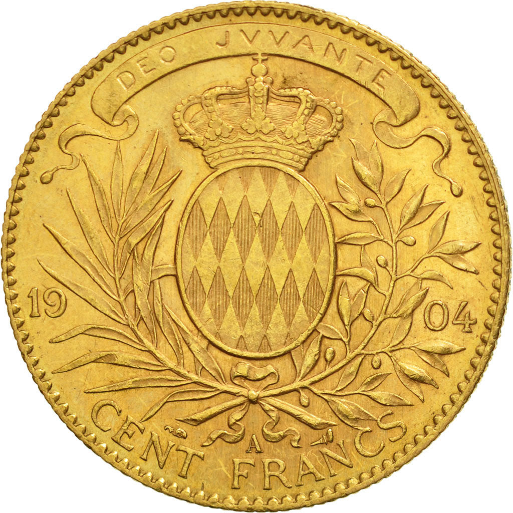 Monaco, Albert I, 100 Francs, 1904, Paris, Gold, KM:105, Gadoury:MC124