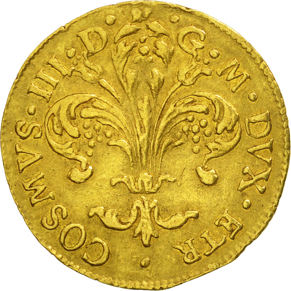 ITALIAN STATES, TUSCANY, Cosimo III, Florino, 1721, Firenze, EF(40-45), KM 326